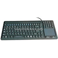 IP68 Silicone Military Keyboard with Touchpad (X-TP107SD)