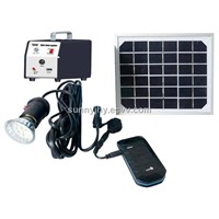 TP001 Solar Lighting System, 9V3W mono solar panel,1pcs 2W LED,for lighting and charge mobile phones