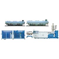 The full-automatic high performance tube extruding production line