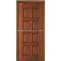 carved wooden skin door FO-018