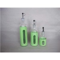 glass oil &amp;amp; vinegar bottle