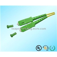 green SM Fiber Optical Patch Cord
