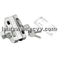 openning inside and outside single door lock for half-round HJ-666B
