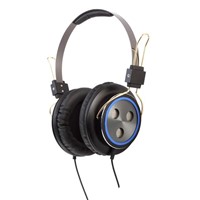 50mm Driver Stereo Metal headphone  with microphone (H08001BL)