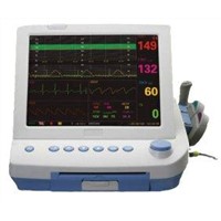 9 Parameters FHR. TOCO FM NIBP SPO2 MHR ECG RR TEMP portable maternal fetal monitor