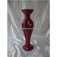 Beauty Shape Red Glazed Ceramic candle holder,candle stand