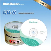 Blank CD-R with 700MB Memory, 52x Running Speed and 80 Minutes Playing Time