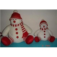 Custom Design Snowman in Red Hat Christmas Gift