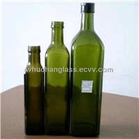 Dark Green Olive Oil Bottle