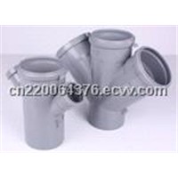 PP double branch tee pipe fitting mould