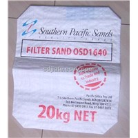 PP pasted square bottom valve packing bag for river sand
