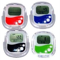 Promotional Digital step counter / CALORIES / DISTANCE pedometers clock