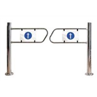Supermarket Swing automatic barrier Gate double-sided plastic information signs