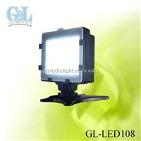 GL-LED108 battery operated mini led lights for camcorder