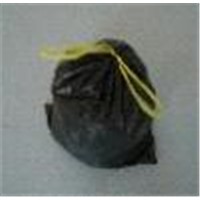 stra seal HDPE plastic garbage bag with drawstring  on roll