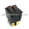 Double pole lighted Rocker Switches 6 pins On-off,on-on Function