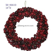 20&amp;quot;D styrofoam Christmas red berry wreath