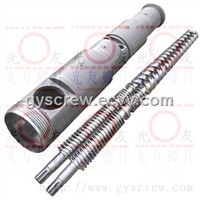 65/132 conical twin screw and barrel