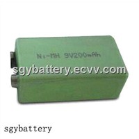 Ni-MH 9V 250mAh rechargeable battery