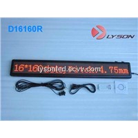 P4.75mm 16*192 Dots Single Line LED Moving Message Sign