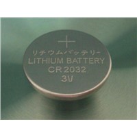 CR2032  button cell battery , coin cell  , lithium battery