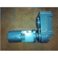 F series Parallel shaft helical gearbox motor