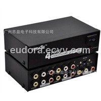 Feng Jie FJ-AV104 4-way AV audio and video distributor dividers