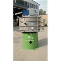Gas-type vibrating screen for powder and particle