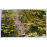 Hand made Monet water lily oil painting