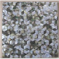 Natural  Rhombus Blacklip Sea Shell Mosaic Tiles