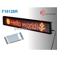 P7.62mm 16*64 Dots Standard Display Screen / Indoor LED Message Display