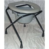 Simple folding commode chair