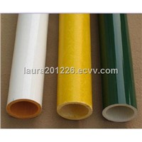 glossy color painted glass fiber tube