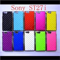 mobile phone case forXperia go/ST27i,with diamond inlaid
