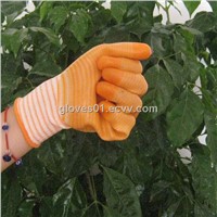 yellow PVC coated work gloves PG1511-3