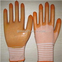 yellow PVC coated working gloves PG1511-13