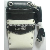Black and White Professional Four Pockets Scissor Holder