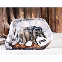 High quality Quartz Crystal inner-carving, customized style decor