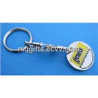 Fashion Trolley Token Coin Keychain