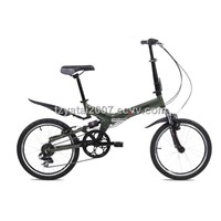 20&amp;quot; Shimano 7 speed gear aluminium folding bike with suspension frame and fork/YA072