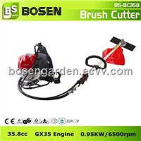 35.8cc 4-Stroke Backpack Gasoline Brush Cutter with GX35 Engine (BC35B)