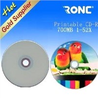 Blank CDR CD-R 52x White Inkjet Printable