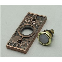 Brone copper pewter antique doorbell  lighted push-button