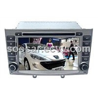 Car Puegeot Entertainment System DVD Player with GPS BT IPOD