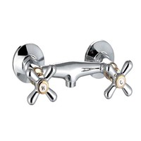 Double Handle Shower Mixer Wall-Mounted (Shower Faucet) Ceramic Disc Cartridge