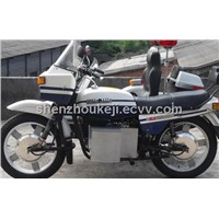 Electric Motorcycle with Sidecar-Police Style