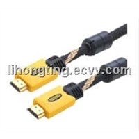 Dual color HIGH SPEED HDMI CABLE with ferrite