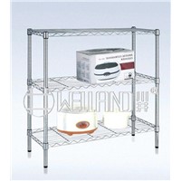 Hot 3 Tiers Light Duty Home Chrome Wire Shelving