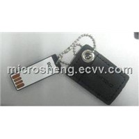 Min Leather Pouch USB Flash Memory