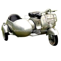 Mini Electric Motorcycle with Sidecar